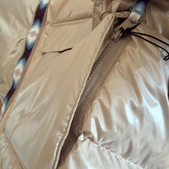 Madhhappy × Columbia Mauve Vapor Down Puffer Jacket 800 Fill M Convertible NWT - Picture 11 of 15